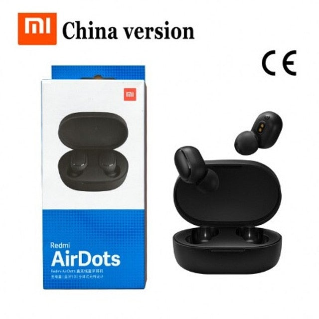 Xiaomi Redmi Airdots Black Bluetooth Earphones Youth Mi True Wireless Bluetooth 5.0 TWS Air Dots Headset